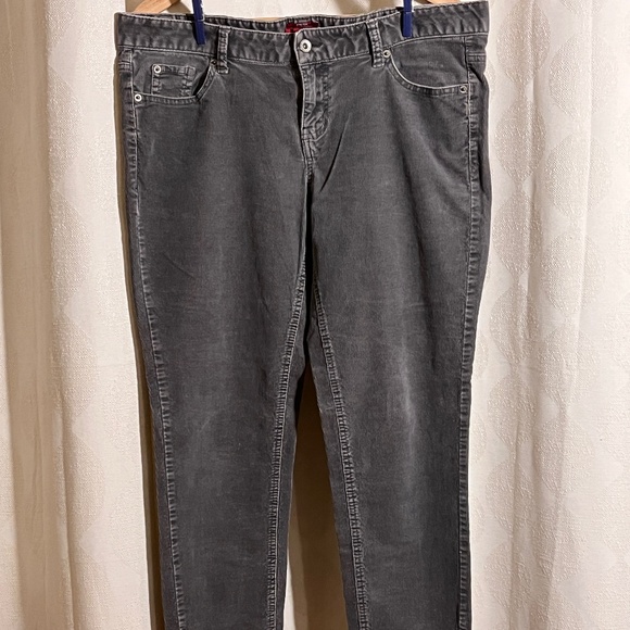 Lo-rise Merona Corduroy Skinny Jeans - Gray size 12 - Picture 5 of 9